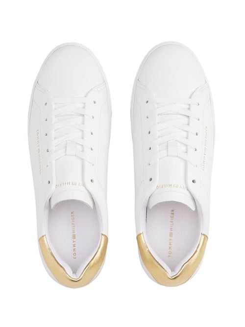 Sneaker donna bianche in pelle Tommy Hilfiger | FW0FW087560HT